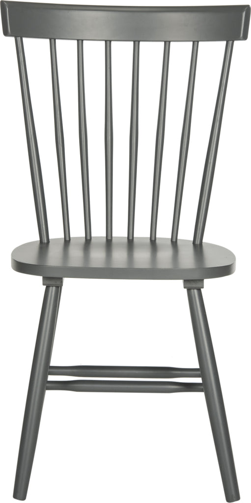 Safavieh Parker 17''H Spindle Dining Chair (SET Of 2) Charcoal Grey Furniture main image