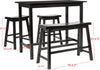 Safavieh Ronin 4 Pc Set Pub Table Black Furniture 