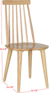 Safavieh Burris 17''H Spindle Side Chair Natural Furniture 