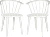 Safavieh Blanchard 18''H Curved Spindle Side Chair White Furniture 