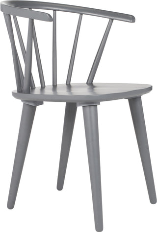 Safavieh Blanchard 18''H Curved Spindle Side Chair Grey Furniture 