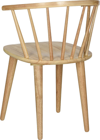 Safavieh Blanchard 18''H Curved Spindle Side Chair Natural Furniture 