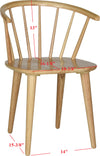 Safavieh Blanchard 18''H Curved Spindle Side Chair Natural Furniture 
