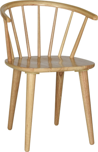 Safavieh Blanchard 18''H Curved Spindle Side Chair Natural Furniture 