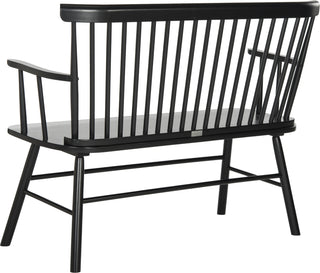 Safavieh Addison Spindleback Settee Black Furniture 