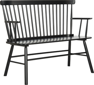 Safavieh Addison Spindleback Settee Black Furniture 