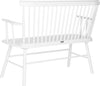 Safavieh Addison Spindleback Settee White Furniture 