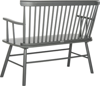 Safavieh Addison Spindleback Settee Grey Furniture 