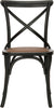 Safavieh Franklin 18''H X Back Farmhouse Chair (SET Of 2) Distressed Hickory and Medium Brown Furniture main image