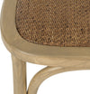 Safavieh Eleanor 18''H X Back Farmhouse Side Chair Weathered Oak and Medium Brown Furniture 