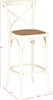 Safavieh Franklin X Back Bar Stool Distressed Ivory and Medium Brown Furniture 