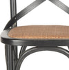 Safavieh Franklin X Back Counter Stool Distressed Hickory and Medium Brown Furniture 