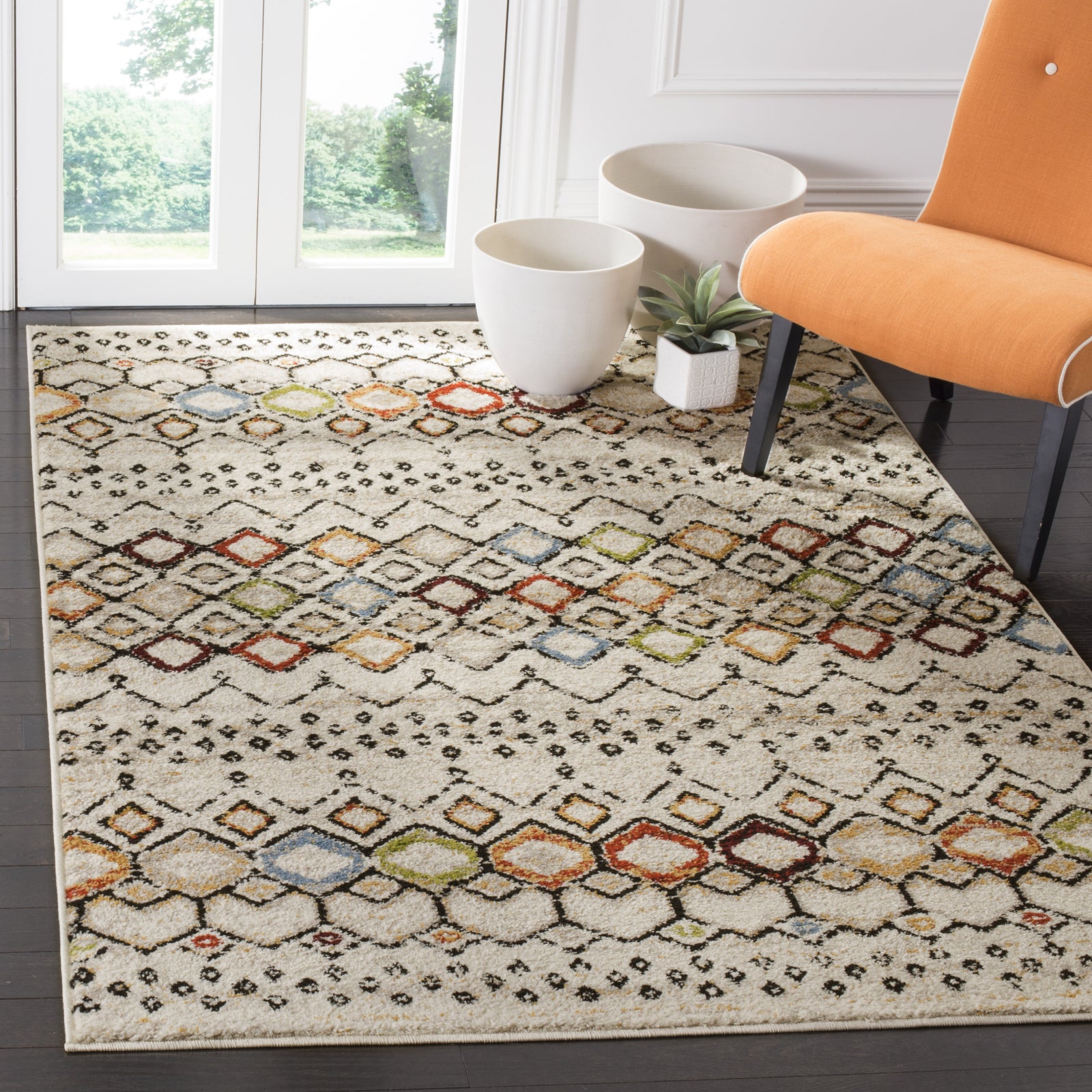 Safavieh Amsterdam AMS108K Ivory/Multi Area Rug – Incredible Rugs and Decor