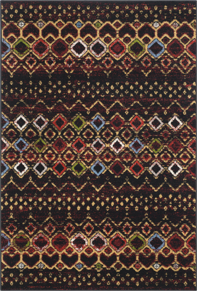 Safavieh Amsterdam AMS108P Black/Multi Area Rug