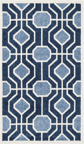 Safavieh Amherst AMT416Q Light Blue/Navy Area Rug 