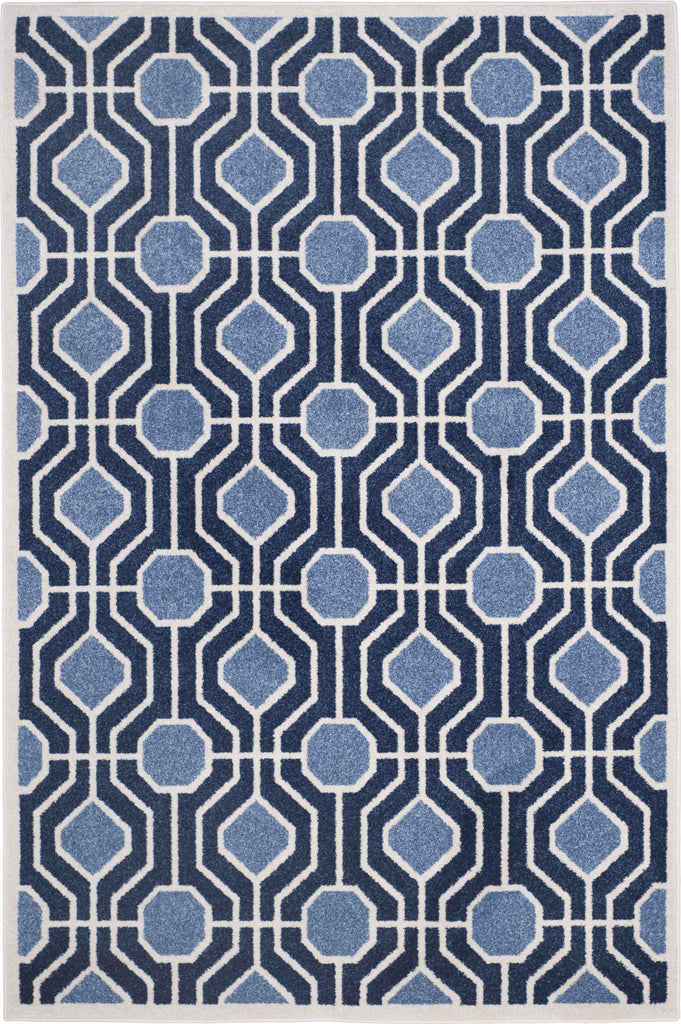Safavieh Amherst AMT416Q Light Blue/Navy Area Rug main image
