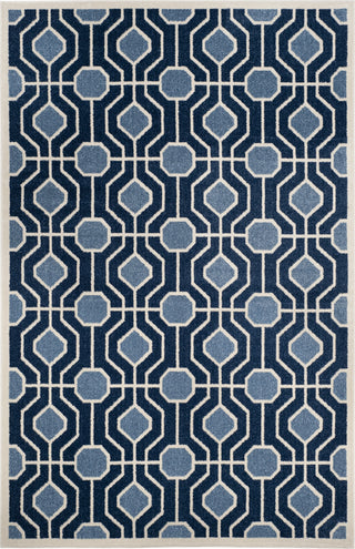 Safavieh Amherst AMT416Q Light Blue/Navy Area Rug 