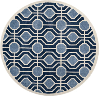 Safavieh Amherst AMT416Q Light Blue/Navy Area Rug 