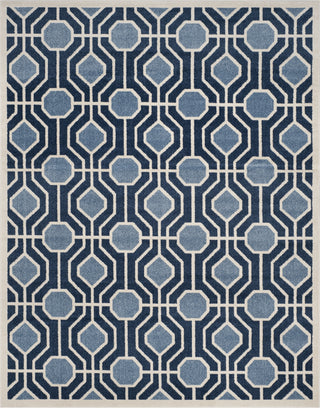 Safavieh Amherst AMT416Q Light Blue/Navy Area Rug 