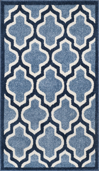 Safavieh Amherst AMT420Q Light Blue/Navy Area Rug 