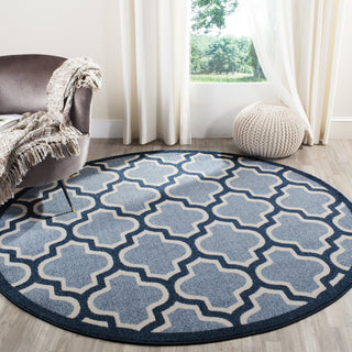 Safavieh Amherst AMT420Q Light Blue/Navy Area Rug  Feature