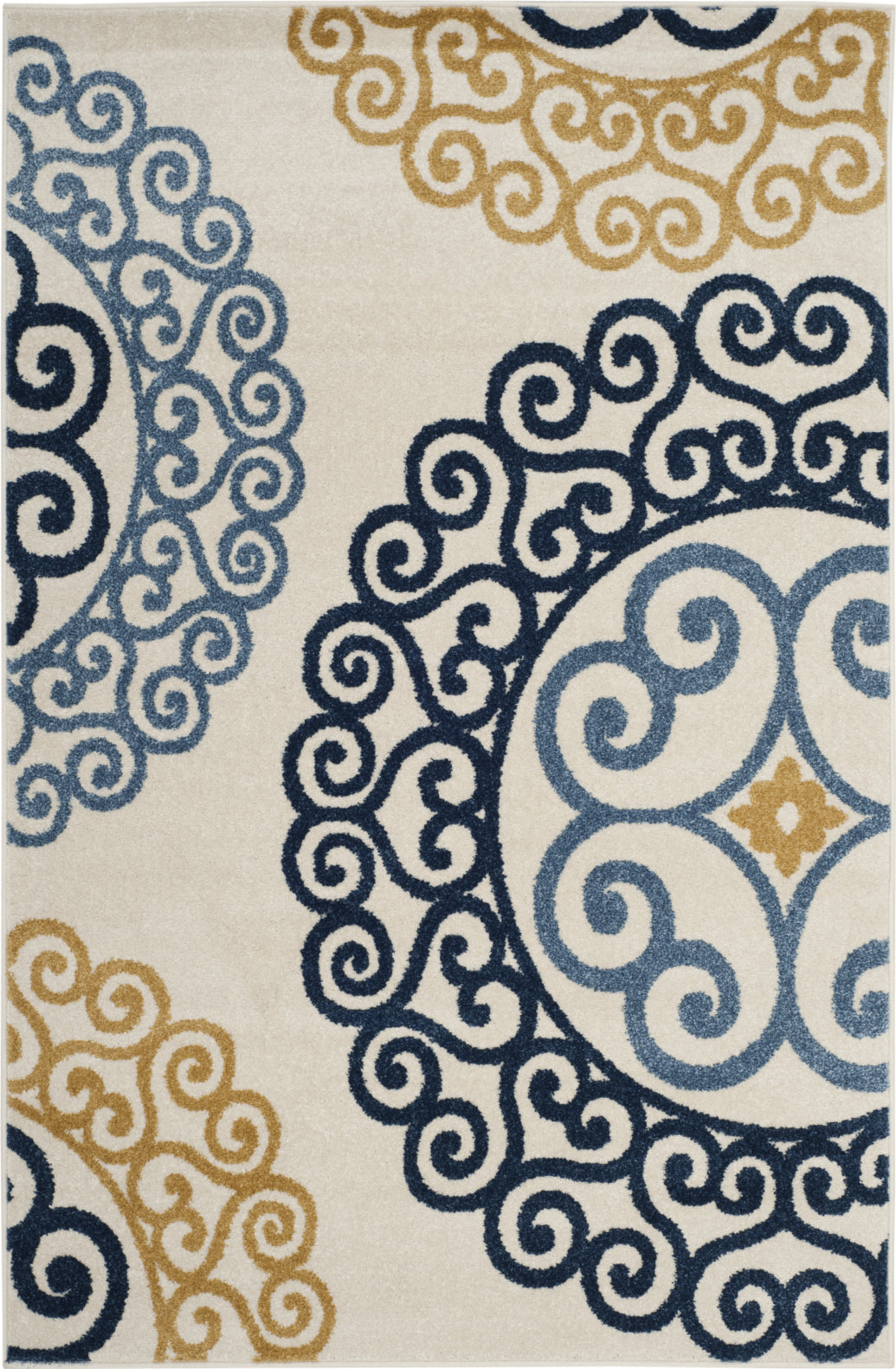 Safavieh Amherst AMT439T Ivory/Gold Area Rug 