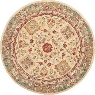 Safavieh Anatolia An511 Beige/Green Area Rug Round