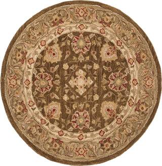 Safavieh Anatolia An512 Brown/Green Area Rug Round