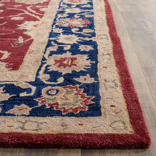 Safavieh Anatolia An517 Red/Navy Area Rug Detail