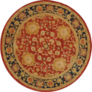 Safavieh Anatolia An517 Red/Navy Area Rug Round