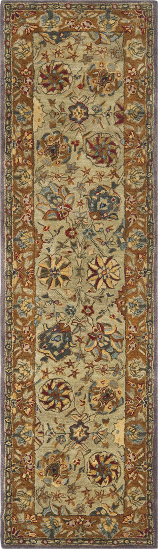 Safavieh Anatolia An521 Green/Gold Area Rug Runner