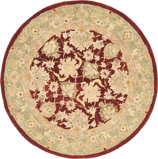 Safavieh Anatolia An522 Red/Moss Area Rug Round