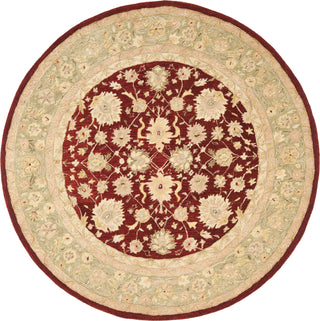 Safavieh Anatolia An522 Red/Moss Area Rug Round