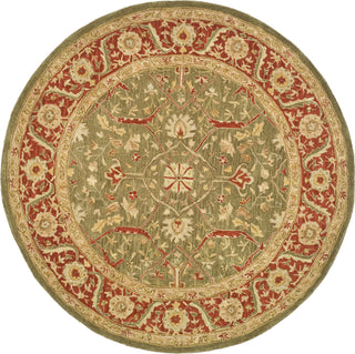 Safavieh Anatolia An523 Green/Red Area Rug Round