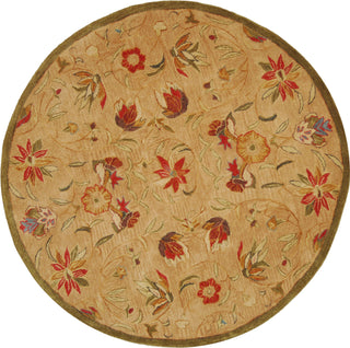 Safavieh Anatolia An525 Beige/Green Area Rug Round