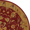 Safavieh Anatolia An526 Burgundy/Gold Area Rug Round