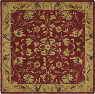 Safavieh Anatolia An526 Burgundy/Gold Area Rug Square