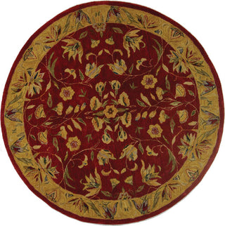 Safavieh Anatolia An526 Burgundy/Gold Area Rug Round