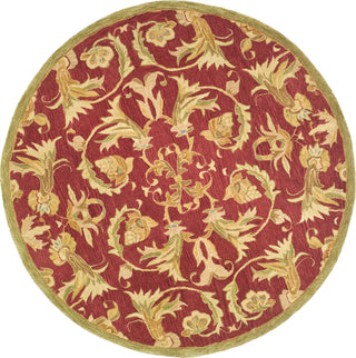 Safavieh Anatolia An527 Burgundy/Sage Area Rug Round