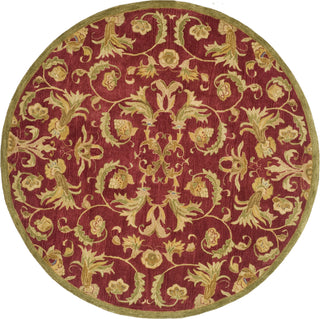 Safavieh Anatolia An527 Burgundy/Sage Area Rug Round