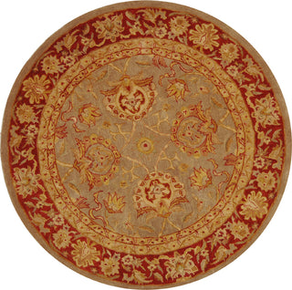 Safavieh Anatolia An529 Grey/Red Area Rug Round