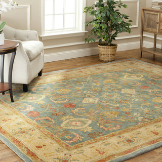 Safavieh Anatolia An544 Light Blue/Ivory Area Rug Room Scene Feature