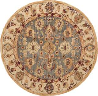 Safavieh Anatolia An547 Blue/Ivory Area Rug Round