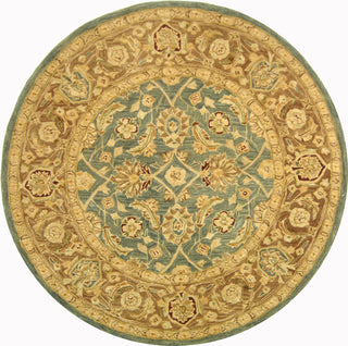 Safavieh Anatolia An549 Teal Blue/Taupe Area Rug Round