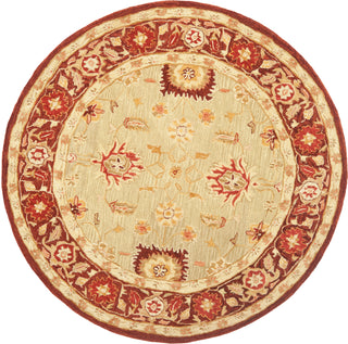 Safavieh Anatolia An556 Sage/Burgundy Area Rug Round