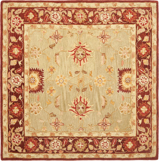 Safavieh Anatolia An556 Sage/Burgundy Area Rug Square