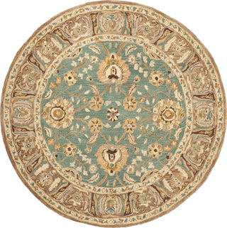 Safavieh Anatolia An558 Teal/Camel Area Rug Round