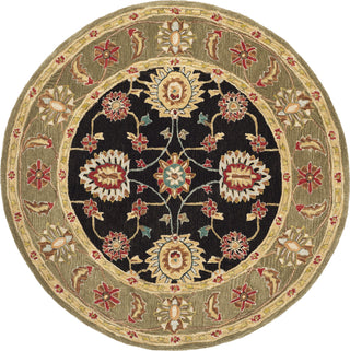 Safavieh Anatolia An561 Black/Green Area Rug Round