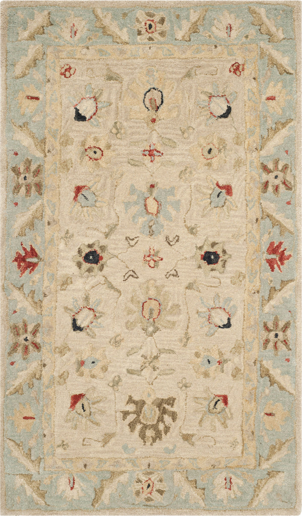 Safavieh Anatolia Katana Natural/Soft Turquoise Area Rug main image