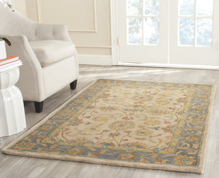 Safavieh Anatolia Katana Ivory/Blue Area Rug Room Scene Feature